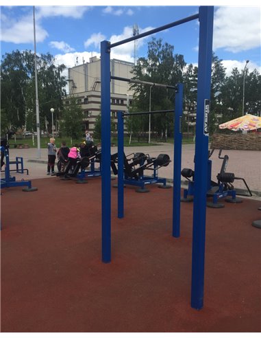 Уличный тренажер турник трехуровневый AVU034