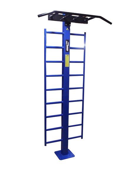 Уличный тренажер турник двухуровневый со шведской стенкой AVU040