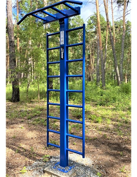 Уличный тренажер турник двухуровневый со шведской стенкой AVU040