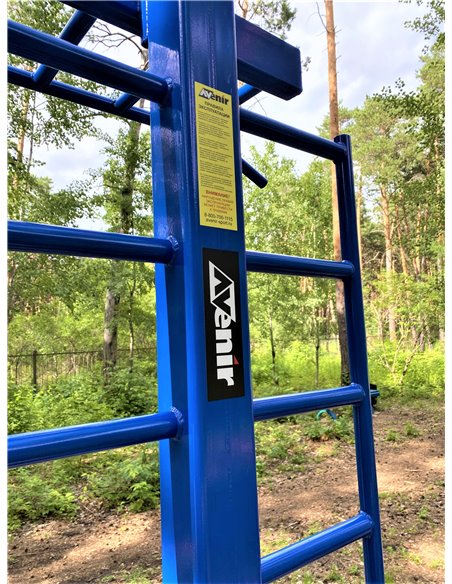 Уличный тренажер турник двухуровневый со шведской стенкой AVU040