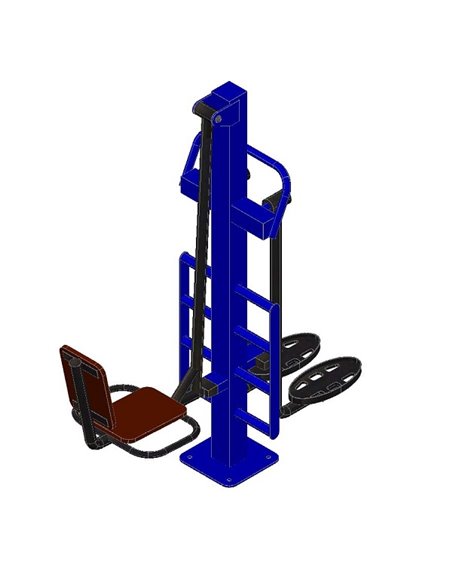 Уличный тренажер жим ногами, разведение ног AVU059