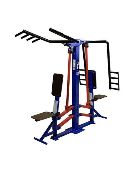 Уличный тренажер верхняя тяга, жим от груди с регулировкой AVU061