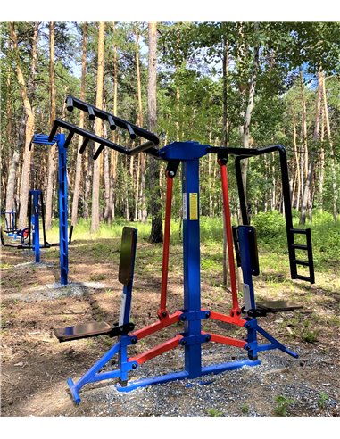 Уличный тренажер верхняя тяга, жим от груди с регулировкой AVU061