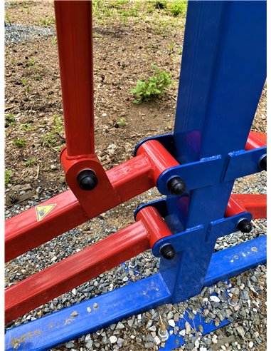 Уличный тренажер верхняя тяга, жим от груди с регулировкой AVU061