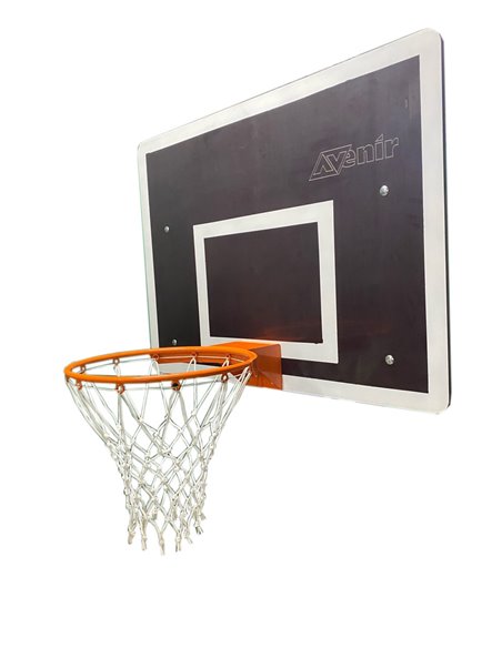 Щит баскетбольный тренировочный 1200х900, фанера 18мм, с кольцом, сеткой AV441/50