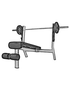 Скамья для жима под углом вниз AV103/100