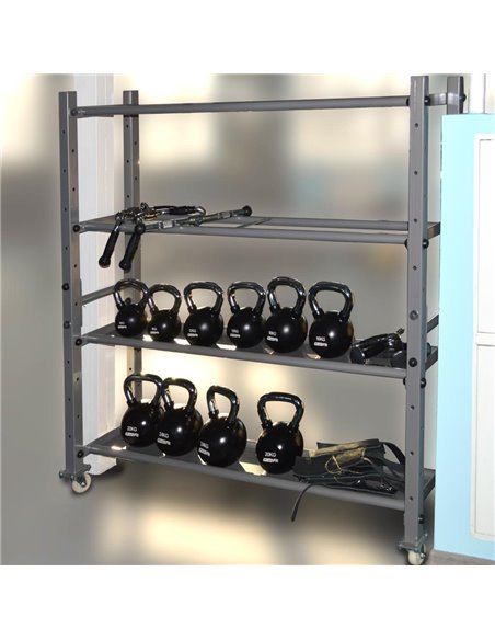 Стойка для хранения слэмболов, гирь, гантель, дисков Кроссфит AV610/80