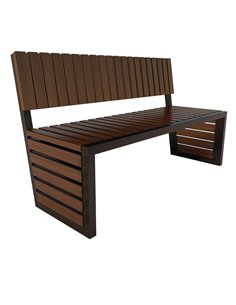 Скамья парковая 2000 мм со спинкой AVU065