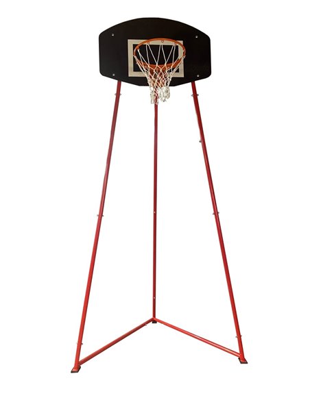 Стойка стритбольная со щитом, кольцом, сеткой, мобильная с противовесом AV458/50