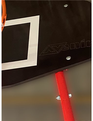 Стойка стритбольная со щитом, кольцом, сеткой, мобильная с противовесом AV458/50