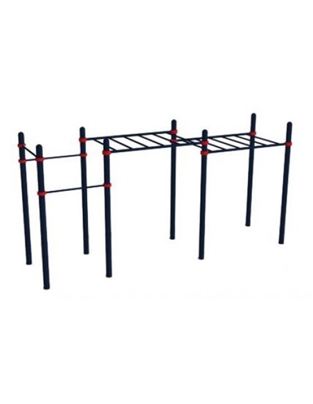 Воркаут комплекс: турник-3, рукоход двойной Д-108 AVW024