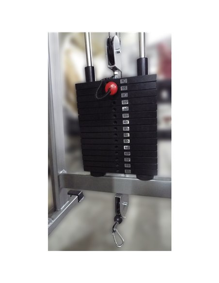 Блочная рама двойная (кроссовер) 2х70 кг AV202/80