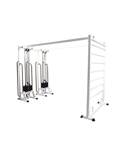 Блочная рама двойная со шведской стенкой МТБ-5 2х60 кг AV243/50