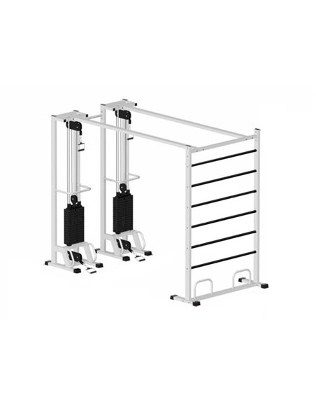 Блочная рама двойная со шведской стенкой МТБ-5 2х90 кг AV245/50