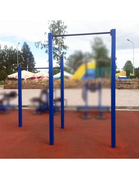 Уличный тренажер турник трехуровневый AVU034