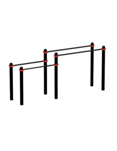 Воркаут брусья двойные разноуровнеые Д-108 AVW002