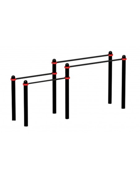 Воркаут брусья двойные разноуровнеые Д-108 AVW002