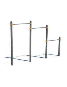 Воркаут каскад высоких турников тройной Д-108 AVW005