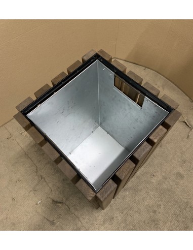 Урна парковая из дерева на металлокаркасе 100 л...