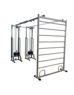 Блочная рама двойная со шведской стенкой МТБ-5 2х60 кг AV243/50