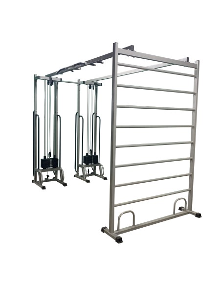 Блочная рама двойная со шведской стенкой МТБ-5 2х90 кг AV245/50