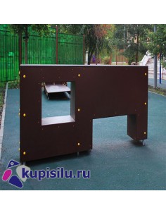 Уличный элемент полосы препятствий - стенка с двумя...