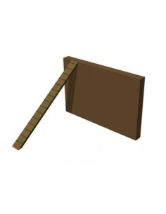 Уличный элемент полосы препятствий - забор с наклонной...