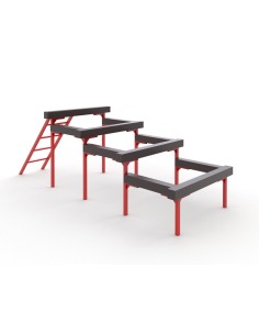 Уличный элемент полосы препятствий - разрушенная лестница...