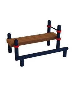 Воркаут скамья для пресса с упором для ног и перекладиной...