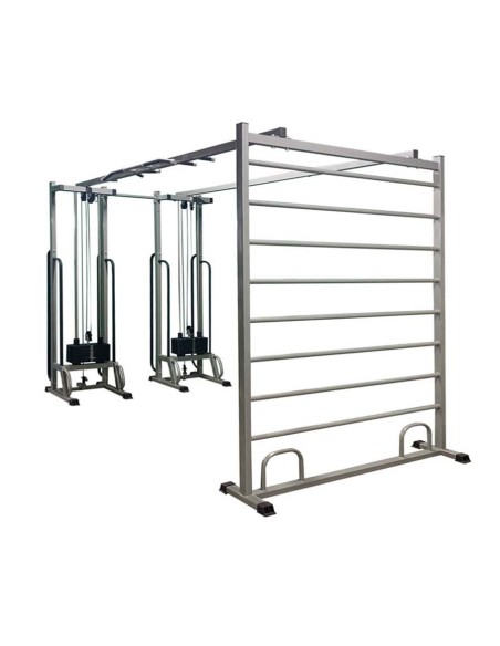 Блочная рама двойная со шведской стенкой МТБ-5 2х90 кг AV245/50