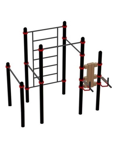 Воркаут комплекс: турник-2, стенка, брусья,...